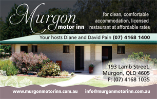 Murgon Motor Inn business card