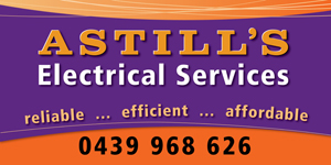 Astills Electrical road sign